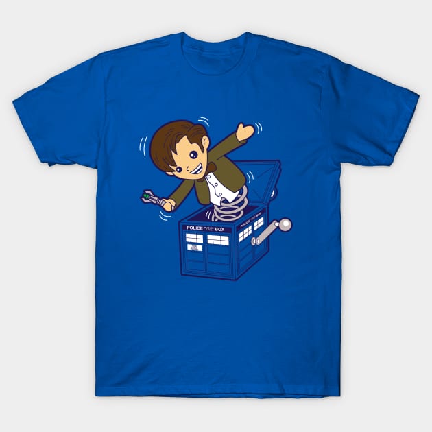 Cute Time Travelling Doctor Jack In The Box T-Shirt by BoggsNicolas